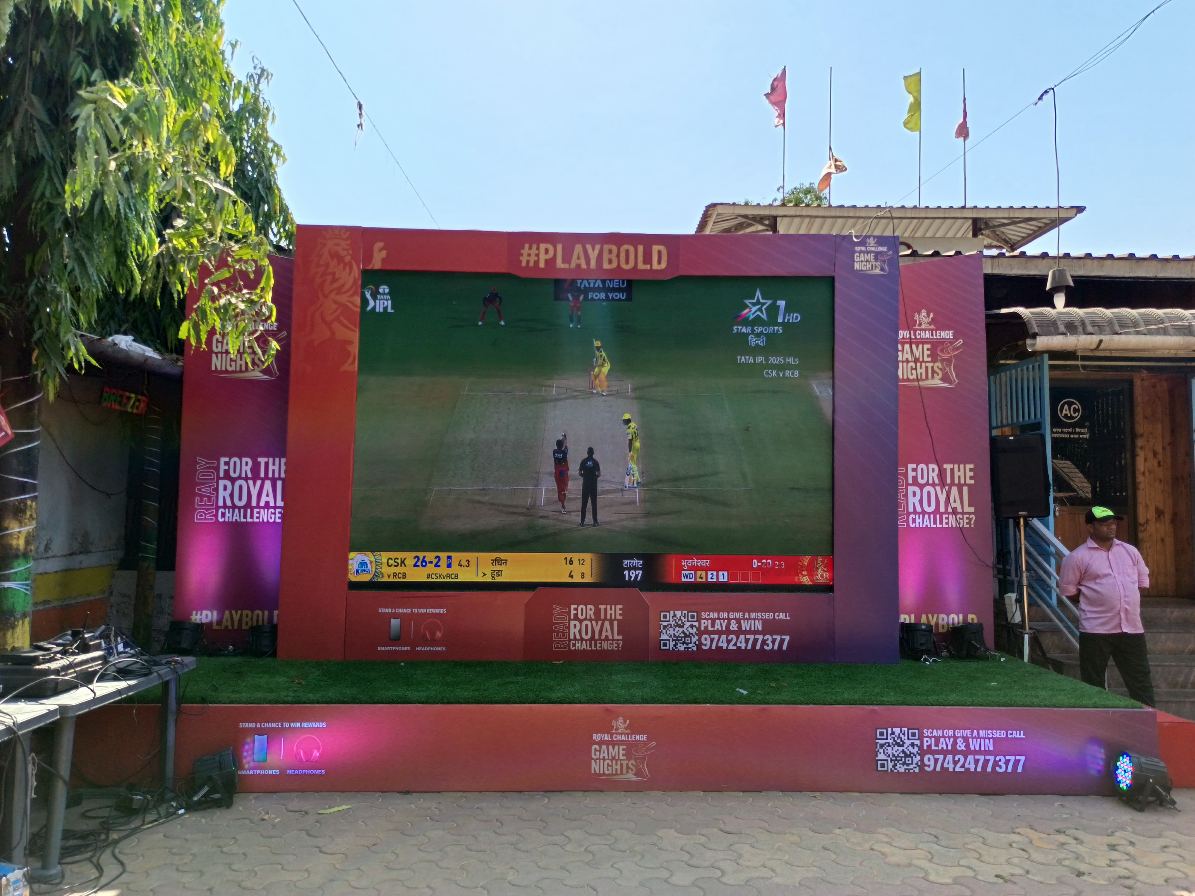Royal Challenge IPL Game Nights LED Screen